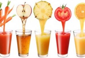 Succhi di frutta e verdura per una dieta alcolica